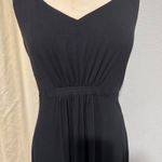 Boden Women Black V Neck Sleeveless Maxi Dress Flowy Empire Waist Ruched Sz 14R Photo 2
