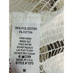 Yushi cream lace minimalist neutral jacket crochet minimalist casual blazer Size M Photo 5