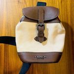 Coach NWOT Leather Backpack Unisex Brown/Tan Classic Style Photo 0
