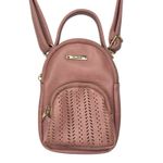 Mudd Vintage  Crossbody Bag Purse Mini Backpack Logo 90's Y2K‎ Pink Quilted Photo 2