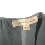 Olive & Oak Short Sleeve Round Neck Back Zipper Blouse Top Size XL Photo 1