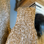 Free People  Electric City Crew Neck Pullover Sweater Gold Combo Size Small Photo 5