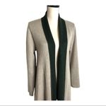 Vertigo  Open Front Long Beige Green Duster Size S Photo 5