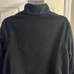 Land’s End Women Black Long Sleeve Antistatic Pullover ZipUp Fleece Photo 7