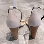 JustFab Sandals Masha Ankle Strap Block Heel Faux Suede Shoes Size 10 NEW Photo 7