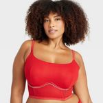 Auden Women's Rhinestone Lingerie Corset - ™ Red Photo 0