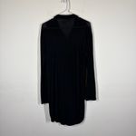 NAADAM Pajama Button Up Black Dress Size XS Photo 3