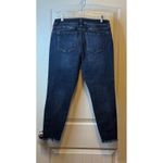 Liverpool Los Angeles Petite Ankle Skinny Jeans Dark Wash Frayed Hem Size 12 Blue Photo 2