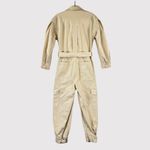 Banana Republic Womens Coverall Beige Andi Moleskin Flightsuit Long Sleeve XS Photo 2