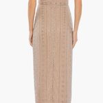 Mac Duggal Beaded Empire Waist Column Midi Cocktail Dress Photo 1