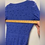Oh Polly Blue Embellished Wrap Over A-Line Chelsea Mini Dress Sz. 6 Photo 10