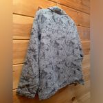 Dialogue  Jacket Floral Jacquard QVC Blazer Open Style Blue Size 14 New Photo 9