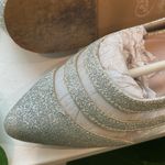 Betsey Johnson Silver Glitter Clear Mesh Ballet Flats 5.5 Photo 4