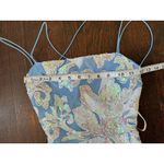 B Darlin Vintage B. Darlin Blue White Open Back Sparkly Fairy Maxi Gown Size 0 Photo 6