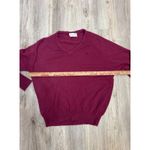 Dior Christian  V Neck Long Sleeve Acrylic Sweater Burgundy Size L Made in USA Photo 4