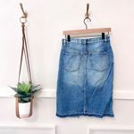 Free People We the Free Midi Cloudless Denim Skirt Blue Size 27 Photo 7