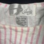 Vintage 90S/Y2K CottageCore Striped Floral Grandma Shirt Size Large Photo 2