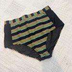 Torrid 3 high rise hip pockets striped swim bottom bikini brief SW 2819 Photo 8