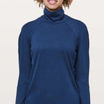 Lululemon NWT  Lab Gami Long Sleeve Merino Jersey Top Onyx Blue Photo 0