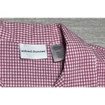 Alfred Dunner Women's Outfit Set Top Pants Size 14 Red/White Striped Seersucker Pink Photo 5