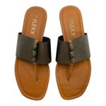 The FLEXX Rain Maker Thong Sandal Silver Elastic/Vaccheta US Women's 7.5M Size 7.5 Photo 1