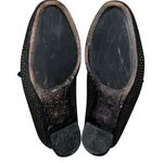 Frye Black Gwen Perforated Suede Flat Mules Slides Slip On Shoes size 6.5 Photo 8