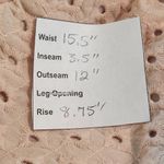  Blush Pink Eyelet Lace Shorts Size 4 LOFT Preppy Pink Lace Shorts Photo 7