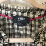 Anthropologie Maeve Black and White Gingham Blouse Photo 3