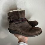 UGG Australia Gaviota Womens Brown Suede Lined Fringe Ankle Boots 5 Cozy Boho Photo 1