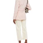 Rag and Bone  Cameron Belted Linen-Blend Canvas Blazer in Baby Pink Photo 1