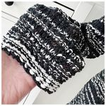 Eileen Fisher Nubbly Cotton Tape Wave Black & White Sweater Size S Photo 8