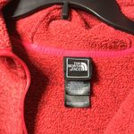 The North Face Crescent Hoodie Sweater Sweatshirt Womens XL Red 1/2 Zip Pullover Photo 3