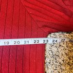 Alfred Dunner Knit Top Cable Knit Short Sleeve Casual Red Sweater 1X Photo 2