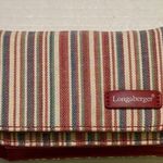 Longaberger Homestead Market Stripe Wallet Purse Coin Pouch & CCard Case NWOT Photo 2