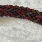 Copper Key Vintage Italian Full Grain Leather Braided Belt Women's Size XXS/22 Photo 7
