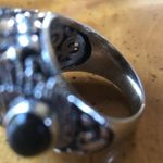 Artistic Natural Labradorite Sterling Silver Cocktail Ring Size 6 Blue Photo 4