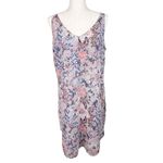 CAbi 5049 Fresco Slip Dress Size Medium Pastel Purple Abstract Print Spring Boho Photo 1