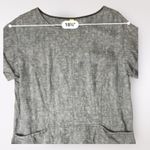 Free People Endless Shore Gray Short Sleeve Linen Sundress NWOT Size S Photo 4