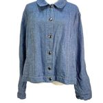  Jean Jacket by Flax Demin Shacket Shirt Photo 11