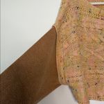 Free People NWOT yellow fluffy cable-knit sweater Photo 7