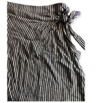 American Eagle  | navy and chambray tie waist skirt Photo 5