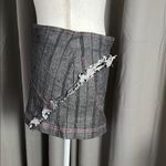 Gray Frayed Hem Skirt Size L Photo 4