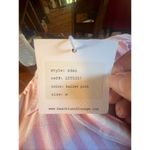 BeachLunchLounge  Button down Blouse Sz M Pink/White NWT Photo 3