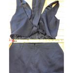 Aritzia Wilfred black romper cut out bow tie back size 4 Photo 4