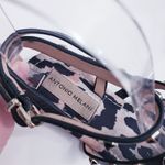 Antonio Melani Studded Ankle Wrap Square Leppard Flat Sandals Photo 4