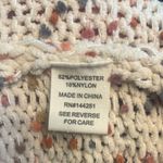 Jessica Simpson  Cream Speckled oversized Turtleneck Sweater Photo 11