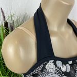 Weissman Black Embellished Sequins Bodysuit M Size M Photo 2