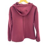The North Face Womens Full Zip Hoodie Jacket Burgundy Knit M Athletic Outdoor Photo 3