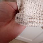 Free People Womens Pullover Sweater Ivory Cold Shoulder V Neck Ribbed Fringe S Photo 6