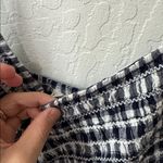 American Eagle  Gingham Plaid Blue White Bella Mini Bubble Dress Small NWT Photo 6